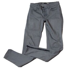 J BRAND Gotham Gray Zipped Ankle Jeans 26 -